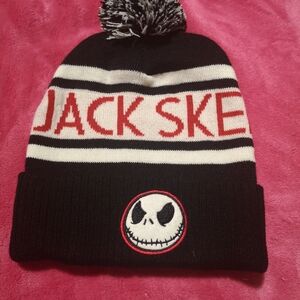 Disney Black and Red Jack Skellington Beanie